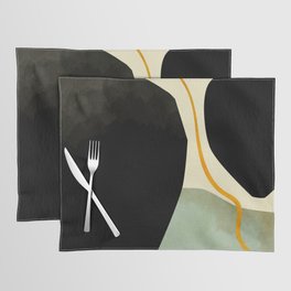 shapes organic mid century modern Placemat