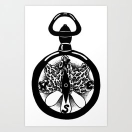 Morel Compass (version 2) Art Print