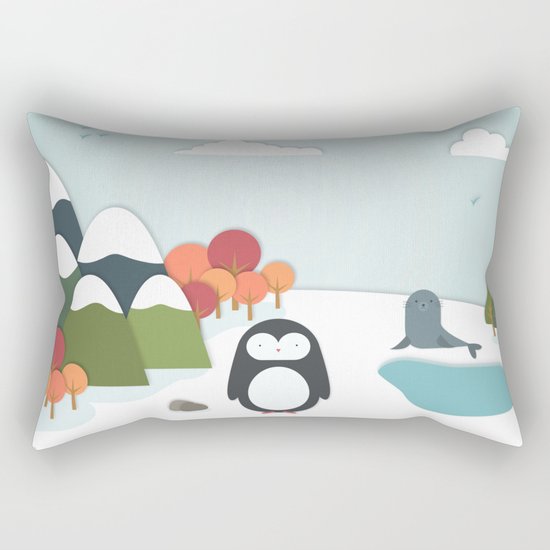 South Pole Rectangular Pillow