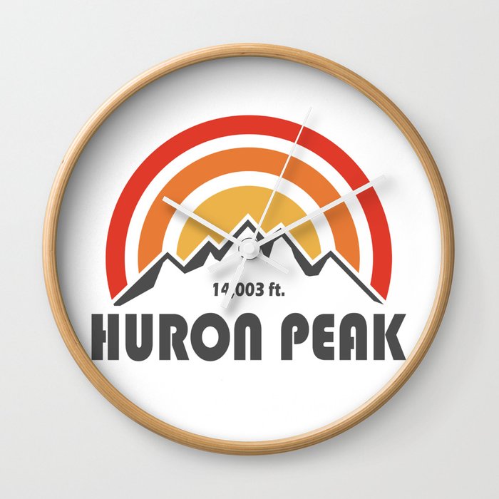 Huron Peak Colorado Wall Clock