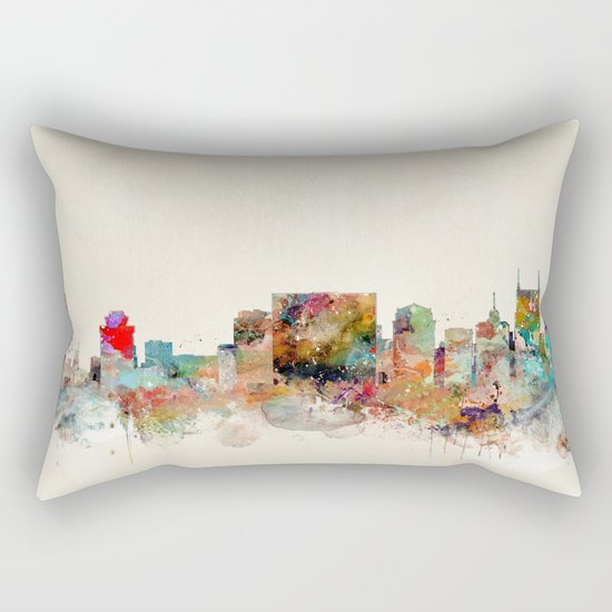 nashville tennessee skyline Rectangular Pillow
