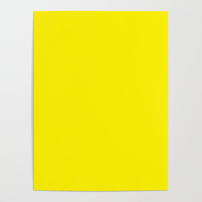 Simply Bright Yellow Poster