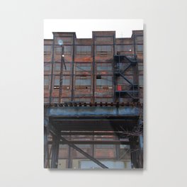 Steel Yard Train Track Bridge Metal Print | Metal, Trainbridge, Steel, Steelyard, Color, Architecture, Traintrack, Digital, Building, Photo 