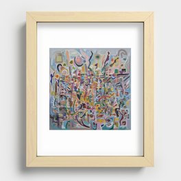 Layers of worries create beauty Recessed Framed Print