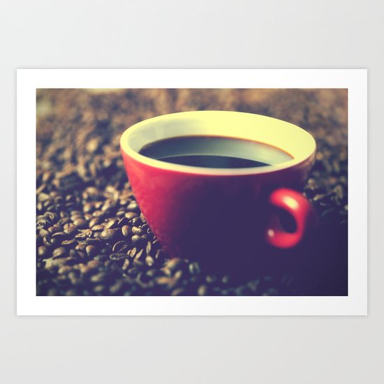 Vintage coffee Art Print