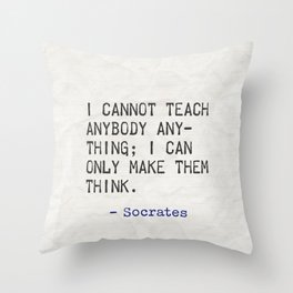 teach - Socrates Throw Pillow