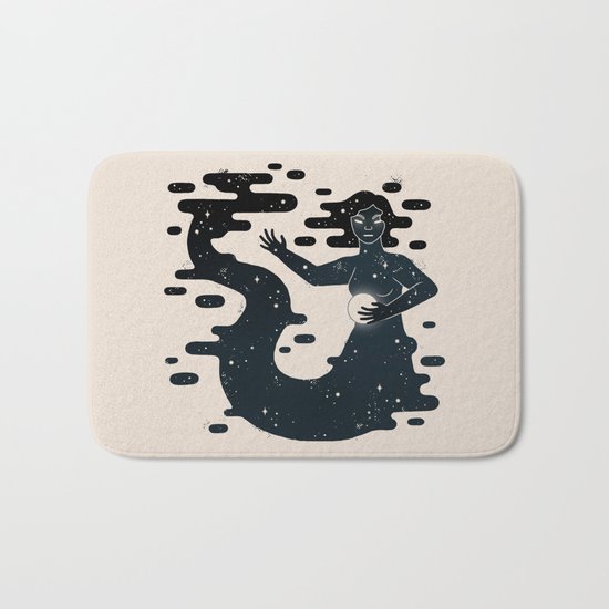 Space Mermaid Bath Mat