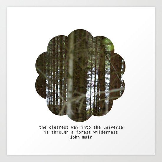 the clearest way into the universe Art Print