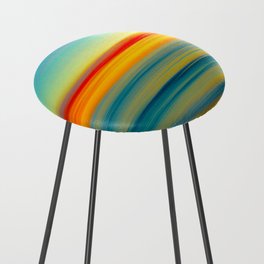 colorful flee sunset Counter Stool