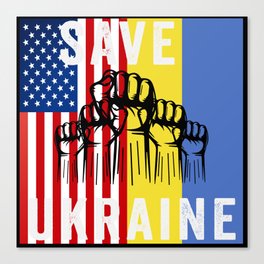 Save Ukraine Stop War Canvas Print