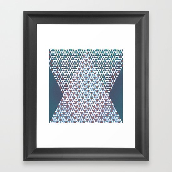 Triangles Framed Art Print