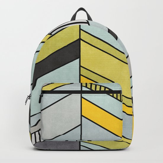 Abstract chevron pattern Backpack