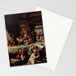 William Hogarth, humours of an election 5 Stationery Card