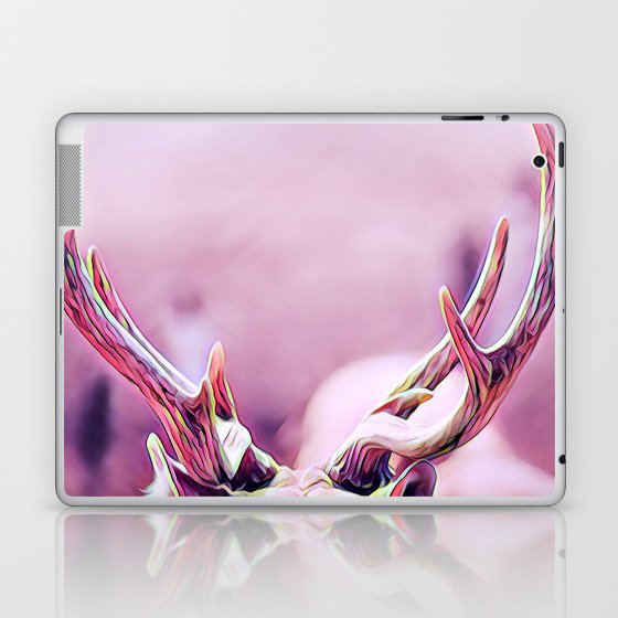 The Crown - Realistic Deer Drawing Laptop & iPad Skin