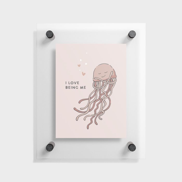 Affirmation Characters - Jellyfish Floating Acrylic Print