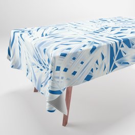 Tropical Palms Blue Tablecloth