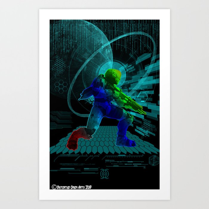 Halo Splash Art Art Print