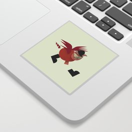 flying pig secret agent Sticker