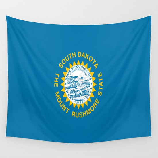 Flag Of South Dakota America Us Mount Rushmore Dakotan Midwest Sioux Fall Rapid City Aberdeen Pierre Wall Tapestry By Oldking Society6