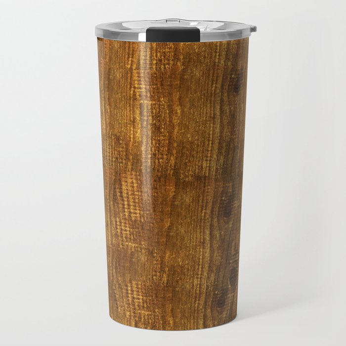 Seamless wood texture.  Travel Mug
