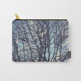 magic tree Carry-All Pouch | Digital, Graphicdesign, Acrylic, London, Gree, Victoriapark, Strokedesign, Watercolor, Blue 
