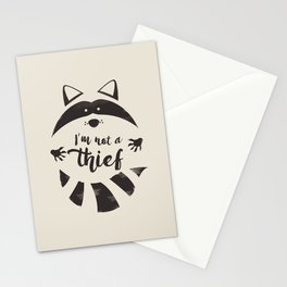 I'm not a thief Stationery Cards