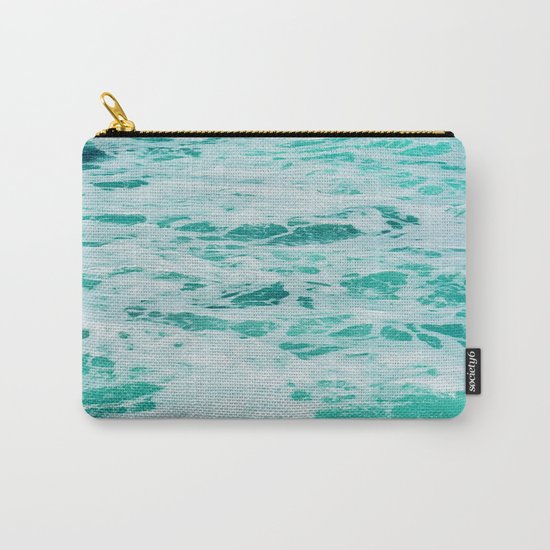 teal waves Carry-All Pouch