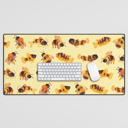Bumblebee and fish Desk Mat
