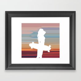 Summer Skate Framed Art Print