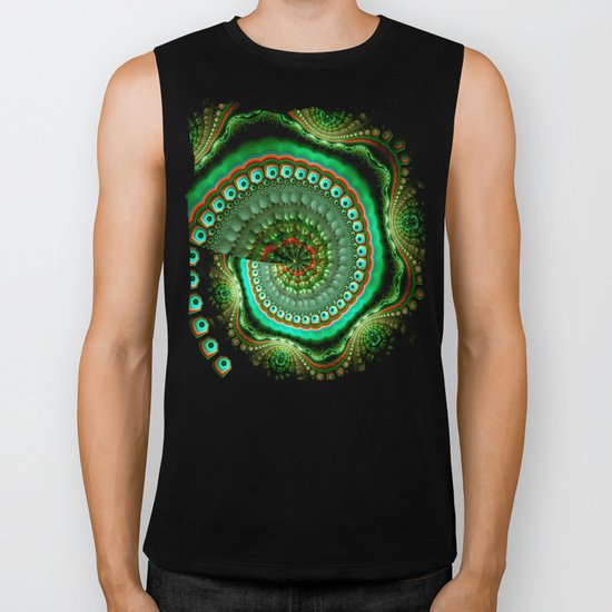 Pretty eyes, swirling pattern abstract Biker Tank