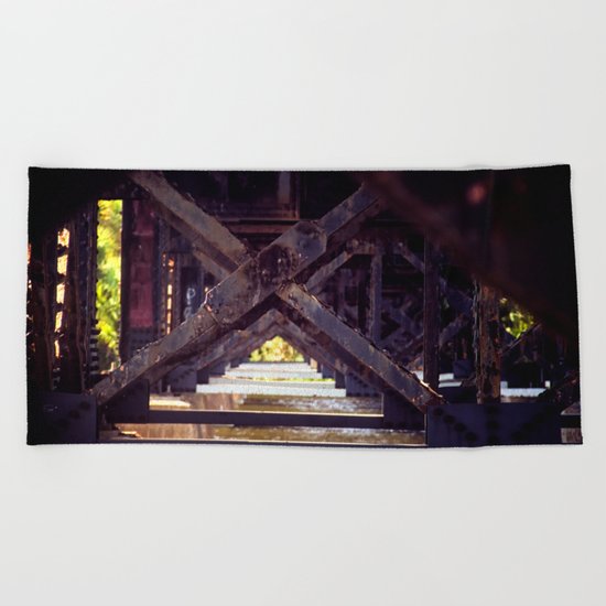 Rusty Bridge Beach Towel