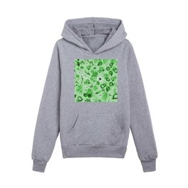 Tropical leaf floral botanical Kids Pullover Hoodies