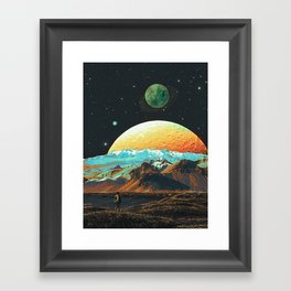 Exploring The Cosmos - Retro Space Framed Art Print