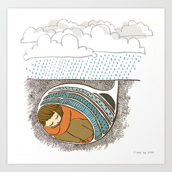 Worry Art Print