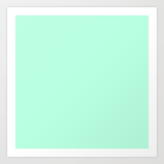 SOLID MINT Art Print