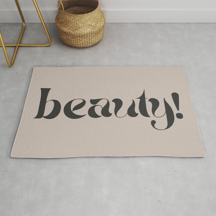 Strong Women I Beauty Sign  Rug
