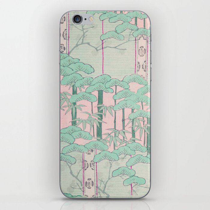 Bamboo Forest Vintage Japanese Retro Print iPhone Skin