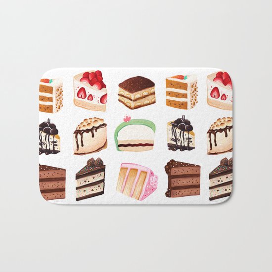 Yummy Cakes Bath Mat