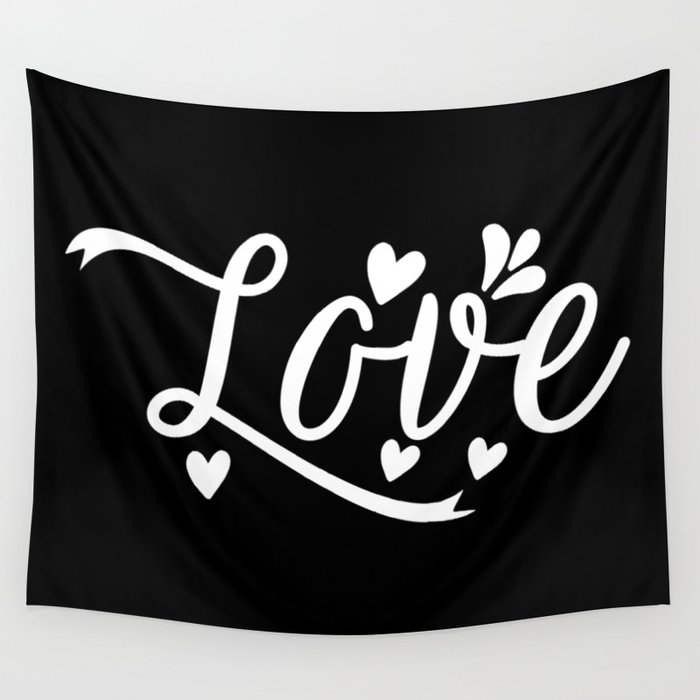 Love Valentine's Day Wall Tapestry