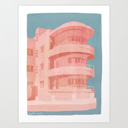 Pink Bauhaus Art Print