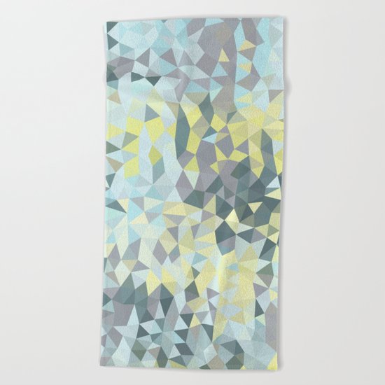 Spring Rain Tris Beach Towel