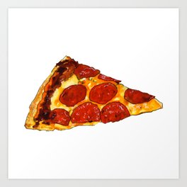 Pizza Drawing Art Prints For Any Decor Style Society6