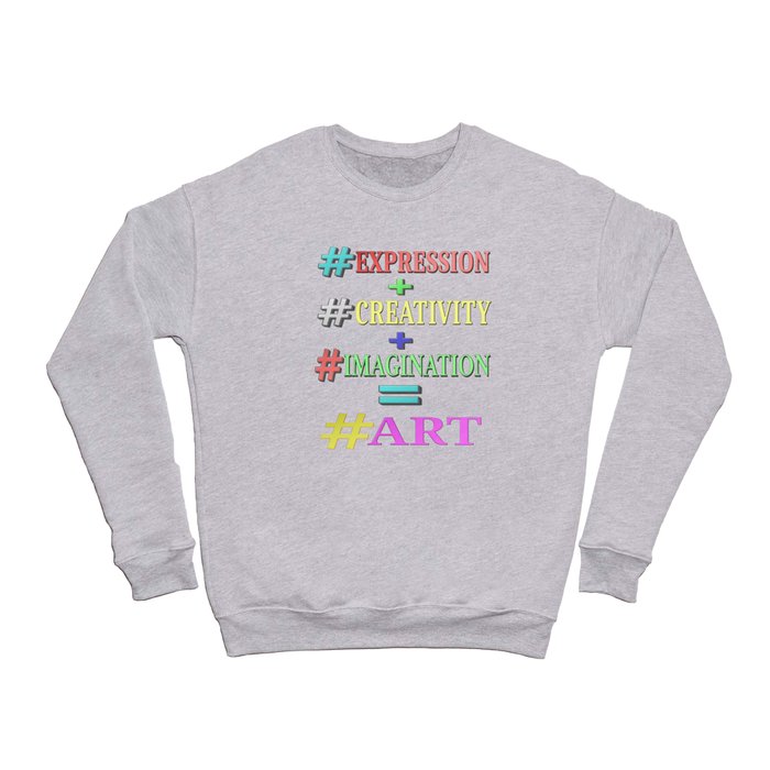"ART EQUATION" Cute Expression Design. Buy Now Crewneck Sweatshirt