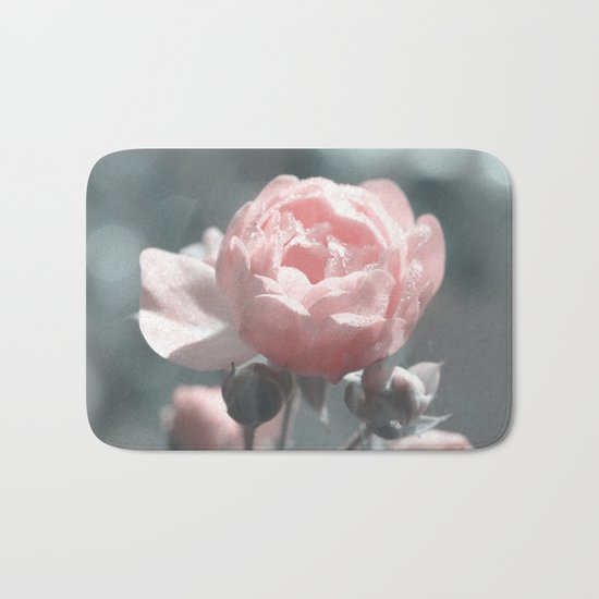 Romantic rose at Backlight- roses Bath Mat