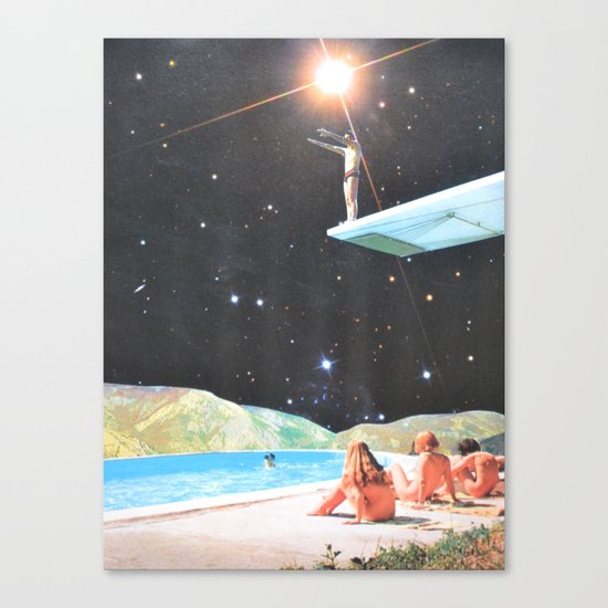 Diving Space Canvas Print