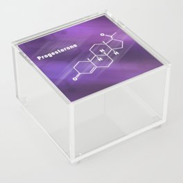 Progesterone Hormone Structural chemical formula Acrylic Box