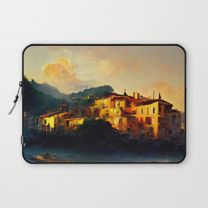Sunset on the Italian Riviera Laptop Sleeve
