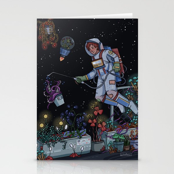 emil the space gardener Stationery Cards