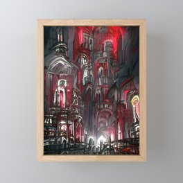Red Cathedral  Framed Mini Art Print