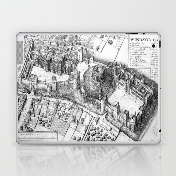 Windsor Castle grey Laptop & iPad Skin